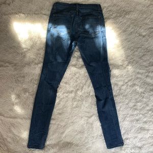 Fashion Nova High Waisted Ripped Skinny Jeans